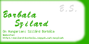 borbala szilard business card